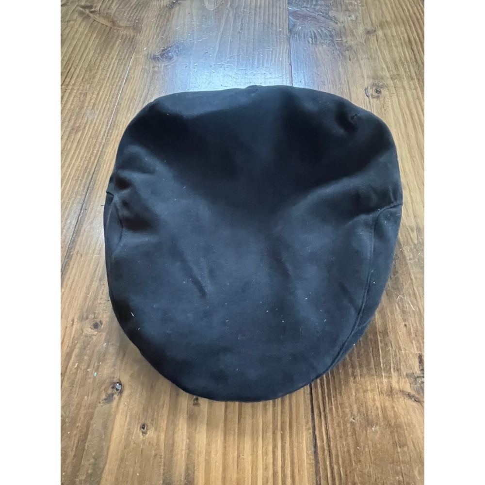 WEATHERPROOF Men's Black Suede Flat Cap Newsboy Hat‎ Size L